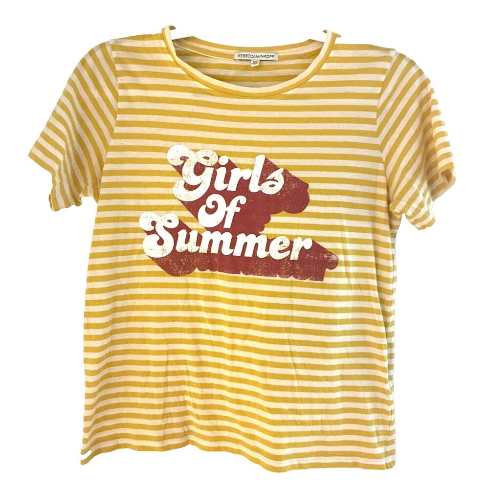 Rebecca Minkoff Tshirt Girls Of Summer RETRO GRAPHIC TEE Size XS